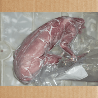 whole skinned rabbit in croyo-vac bag